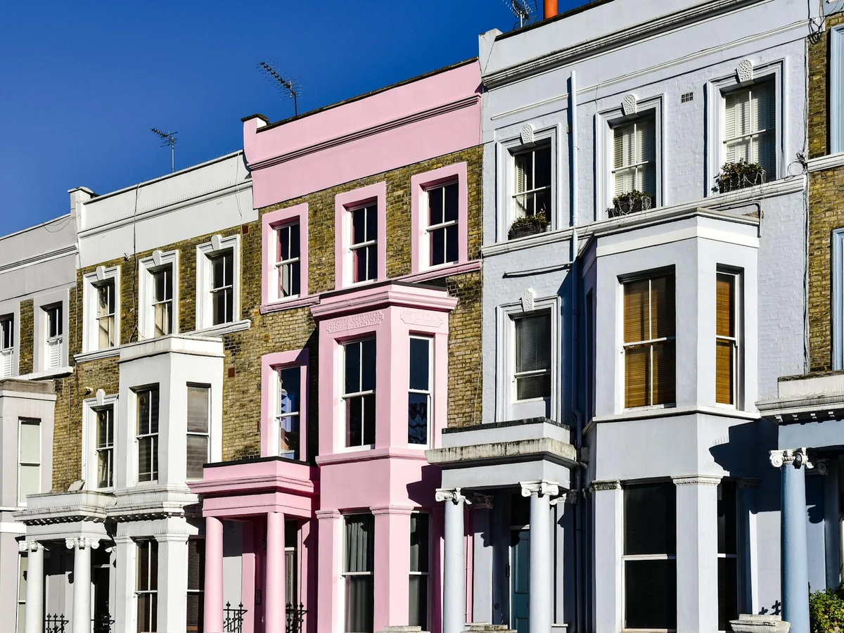 exterior-painting-colourful-london-terraced-hull-decorators Exterior painting of colourful terraced properties in Goole by Hull Decorators, professional painters and decorators