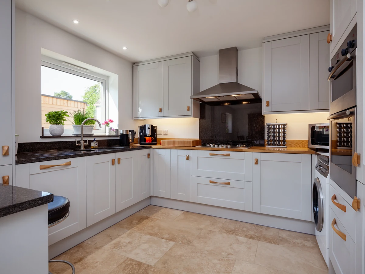 kitchen-painting-grey-shaker-style-hull-decorators Kitchen cabinet painting costs Hull - grey shaker style kitchen by Hull Decorators